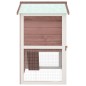 vidaXL Kaninchenstall 3 Türen Braun Holz vidaXL Kaninchenstall 3 Türen Braun Holz