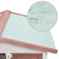 vidaXL Kaninchenstall 3 Türen Braun Holz vidaXL Kaninchenstall 3 Türen Braun Holz