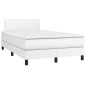 vidaXL Boxspringbett mit Matratze & LED Weiß 120x200 cm Kunstleder vidaXL Boxspringbett mit Matratze & LED Weiß 120x200 cm Kunstleder