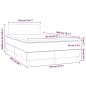 vidaXL Boxspringbett mit Matratze & LED Weiß 120x200 cm Kunstleder vidaXL Boxspringbett mit Matratze & LED Weiß 120x200 cm Kunstleder