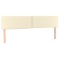 vidaXL Boxspringbett mit Matratze Creme 200x200 cm Kunstleder vidaXL Boxspringbett mit Matratze Creme 200x200 cm Kunstleder