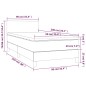 vidaXL Boxspringbett mit Matratze & LED Weiß 90x200 cm Kunstleder vidaXL Boxspringbett mit Matratze & LED Weiß 90x200 cm Kunstleder