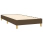 vidaXL Boxspringbett mit Matratze & LED Dunkelbraun 80x200 cm Stoff vidaXL Boxspringbett mit Matratze & LED Dunkelbraun 80x200 cm Stoff