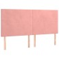 vidaXL Boxspringbett mit Matratze Rosa 200x200 cm Samt vidaXL Boxspringbett mit Matratze Rosa 200x200 cm Samt