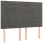 vidaXL Boxspringbett mit Matratze Dunkelgrau 140x200 cm Samt vidaXL Boxspringbett mit Matratze Dunkelgrau 140x200 cm Samt