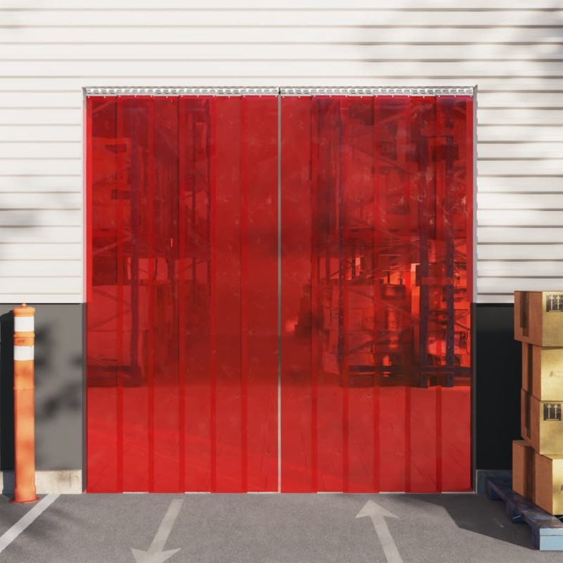 vidaXL Türvorhang Rot 200x1,6 mm 25 m PVC vidaXL Türvorhang Rot 200x1,6 mm 25 m PVC