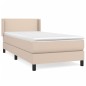 vidaXL Boxspringbett Matratze Cappuccino-Braun 100x200cm Kunstleder vidaXL Boxspringbett Matratze Cappuccino-Braun 100x200cm Kunstleder