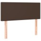 vidaXL Boxspringbett mit Matratze & LED Braun 80x200 cm Kunstleder vidaXL Boxspringbett mit Matratze & LED Braun 80x200 cm Kunstleder