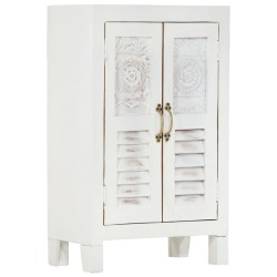 Sideboard Weiß 55x30x90 cm Massivholz Akazie