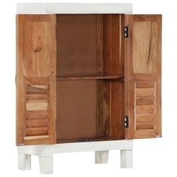 Sideboard Weiß 55x30x90 cm Massivholz Akazie