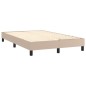 vidaXL Boxspringbett mit Matratze & LED Cappuccino-Braun 120x200cm vidaXL Boxspringbett mit Matratze & LED Cappuccino-Braun 120x200cm