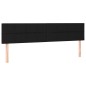 vidaXL Boxspringbett mit Matratze & LED Schwarz 180x200 cm Stoff vidaXL Boxspringbett mit Matratze & LED Schwarz 180x200 cm Stoff