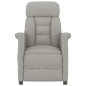 Massagesessel Hellgrau Wildleder-Optik Massagesessel Hellgrau Wildleder-Optik