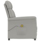 Massagesessel Hellgrau Wildleder-Optik Massagesessel Hellgrau Wildleder-Optik
