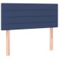 vidaXL Boxspringbett mit Matratze & LED Blau 80x200 cm Stoff vidaXL Boxspringbett mit Matratze & LED Blau 80x200 cm Stoff