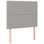 vidaXL Boxspringbett mit Matratze Hellgrau 100x200 cm Stoff vidaXL Boxspringbett mit Matratze Hellgrau 100x200 cm Stoff