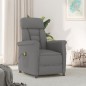 Massagesessel Dunkelgrau Wildleder-Optik Massagesessel Dunkelgrau Wildleder-Optik