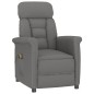 Massagesessel Dunkelgrau Wildleder-Optik Massagesessel Dunkelgrau Wildleder-Optik