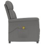 Massagesessel Dunkelgrau Wildleder-Optik Massagesessel Dunkelgrau Wildleder-Optik