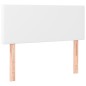 vidaXL Boxspringbett mit Matratze & LED Weiß 100x200 cm Kunstleder vidaXL Boxspringbett mit Matratze & LED Weiß 100x200 cm Kunstleder