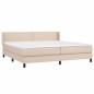 vidaXL Boxspringbett Matratze Cappuccino-Braun 200x200cm Kunstleder vidaXL Boxspringbett Matratze Cappuccino-Braun 200x200cm Kunstleder