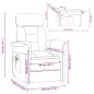 Massagesessel Dunkelgrau Wildleder-Optik Massagesessel Dunkelgrau Wildleder-Optik