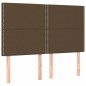 vidaXL Boxspringbett mit Matratze Dunkelbraun 140x190 cm Stoff vidaXL Boxspringbett mit Matratze Dunkelbraun 140x190 cm Stoff