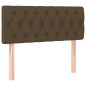 vidaXL Boxspringbett mit Matratze & LED Dunkelbraun 120x200 cm Stoff vidaXL Boxspringbett mit Matratze & LED Dunkelbraun 120x200 cm Stoff