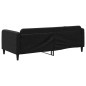 Tagesbett Schwarz 90x190 cm Stoff