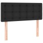 vidaXL Boxspringbett mit Matratze Schwarz 90x200 cm Kunstleder vidaXL Boxspringbett mit Matratze Schwarz 90x200 cm Kunstleder