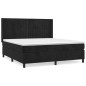 vidaXL Boxspringbett mit Matratze Schwarz 160x200 cm Samt vidaXL Boxspringbett mit Matratze Schwarz 160x200 cm Samt