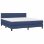 vidaXL Boxspringbett mit Matratze & LED Blau 180x200 cm Stoff vidaXL Boxspringbett mit Matratze & LED Blau 180x200 cm Stoff