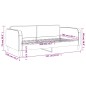 Tagesbett Dunkelgrau 100x200 cm Stoff Tagesbett Dunkelgrau 100x200 cm Stoff