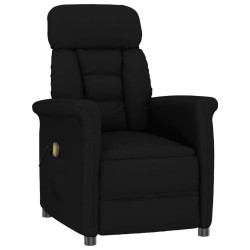 vidaXL Massagesessel Schwarz Wildleder-Optik