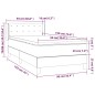 vidaXL Boxspringbett mit Matratze Schwarz 90x190 cm Kunstleder vidaXL Boxspringbett mit Matratze Schwarz 90x190 cm Kunstleder