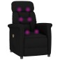 vidaXL Massagesessel Schwarz Wildleder-Optik vidaXL Massagesessel Schwarz Wildleder-Optik