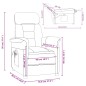 vidaXL Massagesessel Schwarz Wildleder-Optik vidaXL Massagesessel Schwarz Wildleder-Optik