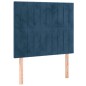 vidaXL Boxspringbett mit Matratze Dunkelblau 100x200 cm Samt vidaXL Boxspringbett mit Matratze Dunkelblau 100x200 cm Samt