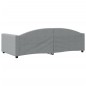 Tagesbett Hellgrau 100x200 cm Stoff Tagesbett Hellgrau 100x200 cm Stoff