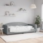 vidaXL Tagesbett Hellgrau 90x200 cm Stoff vidaXL Tagesbett Hellgrau 90x200 cm Stoff