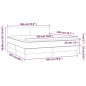 vidaXL Boxspringbett mit Matratze & LED Grau 180x200 cm Kunstleder vidaXL Boxspringbett mit Matratze & LED Grau 180x200 cm Kunstleder