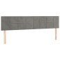 vidaXL Boxspringbett mit Matratze & LED Hellgrau 180x200 cm Samt vidaXL Boxspringbett mit Matratze & LED Hellgrau 180x200 cm Samt