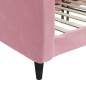 Tagesbett Rosa 100x200 cm Samt Tagesbett Rosa 100x200 cm Samt