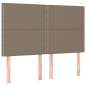 vidaXL Boxspringbett mit Matratze Taupe 140x200 cm Stoff vidaXL Boxspringbett mit Matratze Taupe 140x200 cm Stoff