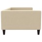 Tagesbett Creme 100x200 cm Stoff Tagesbett Creme 100x200 cm Stoff