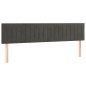 vidaXL Boxspringbett mit Matratze Dunkelgrau 200x200 cm Samt vidaXL Boxspringbett mit Matratze Dunkelgrau 200x200 cm Samt