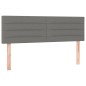 vidaXL Boxspringbett mit Matratze & LED Dunkelgrau 140x190 cm Stoff vidaXL Boxspringbett mit Matratze & LED Dunkelgrau 140x190 cm Stoff