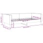 Tagesbett Creme 100x200 cm Stoff Tagesbett Creme 100x200 cm Stoff