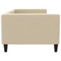 Tagesbett Creme 90x200 cm Stoff Tagesbett Creme 90x200 cm Stoff