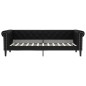 Tagesbett Schwarz 100x200 cm Kunstleder Tagesbett Schwarz 100x200 cm Kunstleder